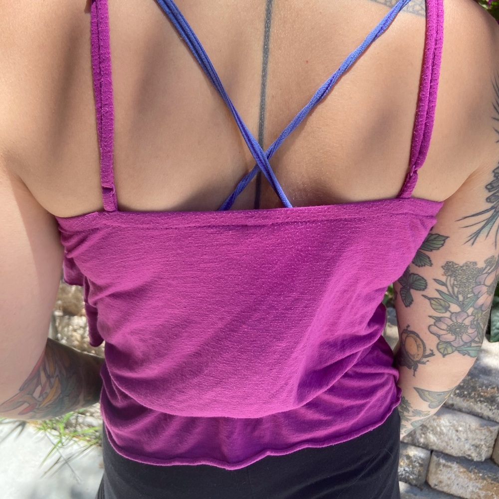 Fuchsia Ruffle Tank - Picture 4 of 4